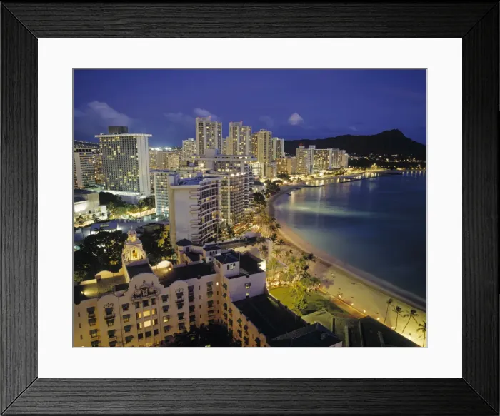Framed Print : Waikiki Beach Framed Print : Waikiki Beach