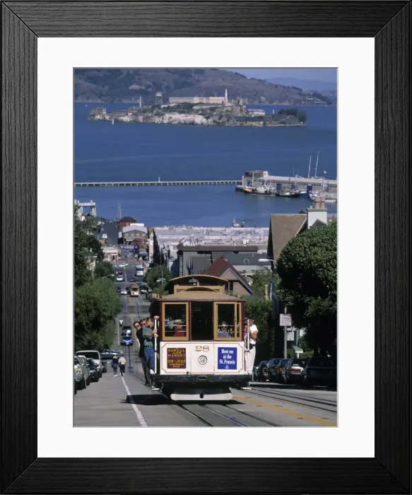 Framed Print : Tram, Hyde St Framed Print : Tram, Hyde St