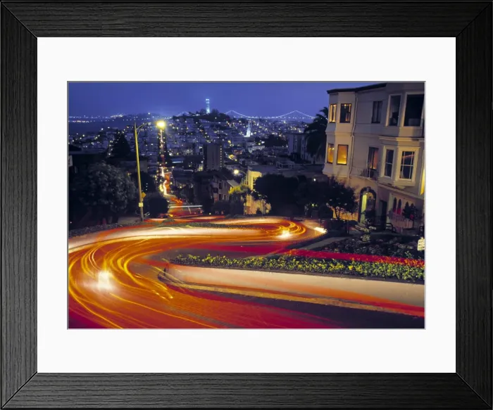 Framed Print : Lombard Street Framed Print : Lombard Street