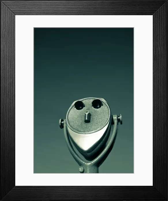 Framed Print : Telescope Binoculars Framed Print : Telescope Binoculars