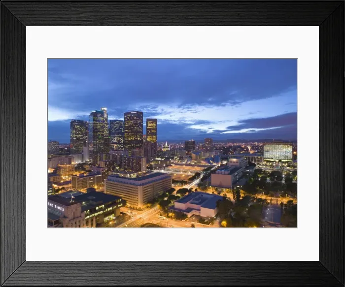 Framed Print : Downtown Los Angeles, California, USA