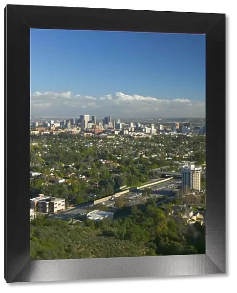 View of Beverly Hills & Westwood, Los Angeles, California, USA