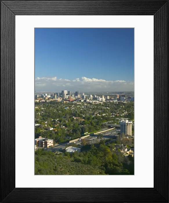 Framed Print : View of Beverly Hills & Westwood, Los Angeles, California, USA Framed Print : View of Beverly Hills & Westwood, Los Angeles, California, USA
