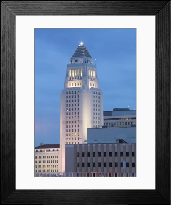 Framed Print : Los Angeles City Hall, Los Angeles, California, USA Framed Print : Los Angeles City Hall, Los Angeles, California, USA