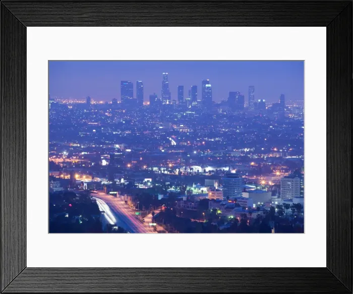 Framed Print : Dowtown LA & Rt Framed Print : Dowtown LA & Rt