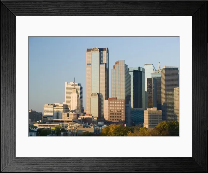 Framed Print : Dallas Skyline, Dallas, Texas, USA Framed Print : Dallas Skyline, Dallas, Texas, USA