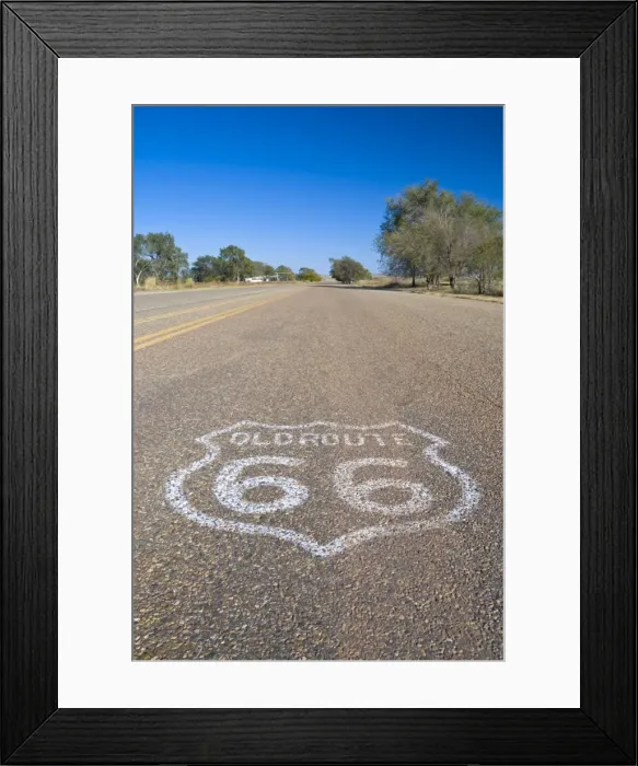 Framed Print : USA, Texas, Glenrio, Route 66