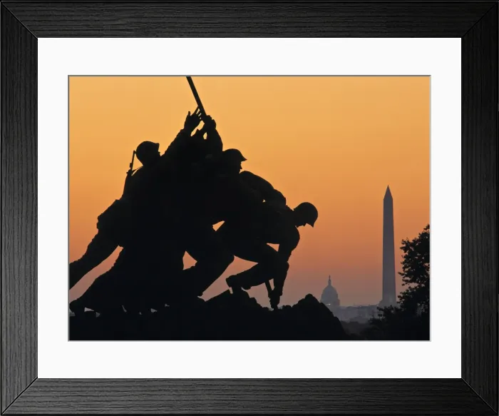 Framed Print : Iwo Jima Memorial, Washington D Framed Print : Iwo Jima Memorial, Washington D