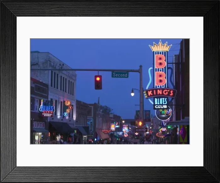 Framed Print : BB Kings Club Framed Print : BB Kings Club