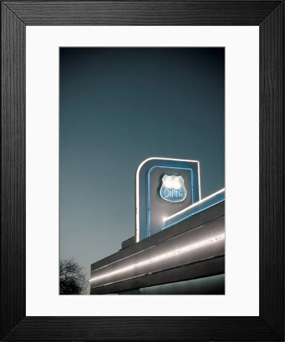Framed Print : USA, New Mexico, Albuquerque, Route 66 Diner Framed Print : USA, New Mexico, Albuquerque, Route 66 Diner