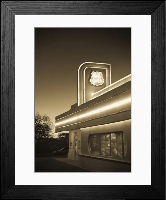Framed Print : USA, New Mexico, Albuquerque, Route 66 Diner Framed Print : USA, New Mexico, Albuquerque, Route 66 Diner