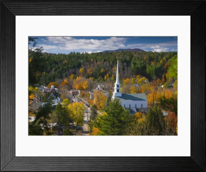 Framed Print : USA, Vermont, Stowe Framed Print : USA, Vermont, Stowe
