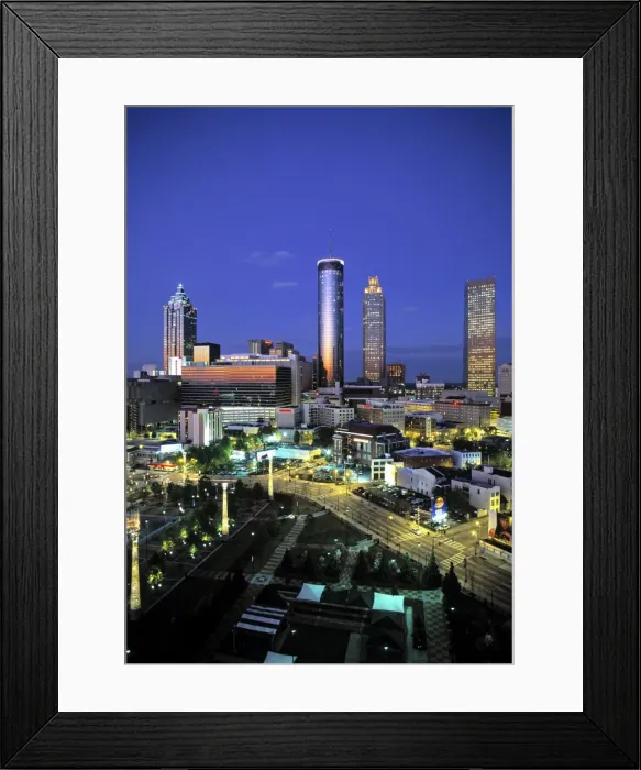 Framed Print : Downtown skyline of Atlanta Framed Print : Downtown skyline of Atlanta