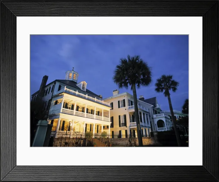 Framed Print : Ante Bellum houses Framed Print : Ante Bellum houses