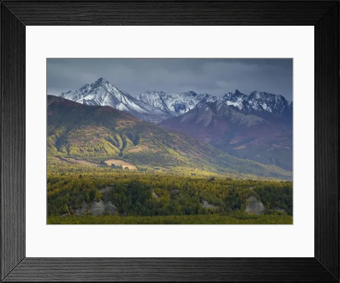 Framed Print : Talkeetna mountains from Glenn Highway Framed Print : Talkeetna mountains from Glenn Highway