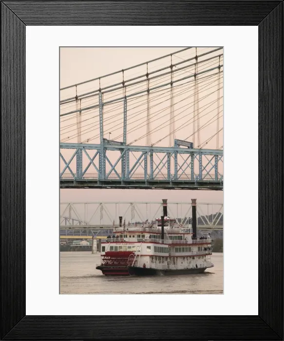 Framed Print : Riverboat on Ohio River Framed Print : Riverboat on Ohio River