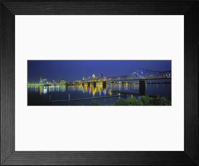 Framed Print : Louisville and Ohio River, Kentucky, USA