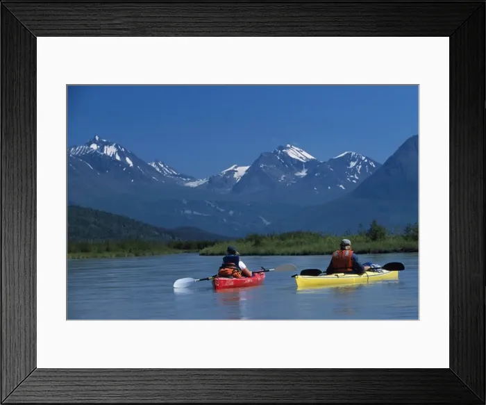 Framed Print : Kayaking, Moose Valley Framed Print : Kayaking, Moose Valley