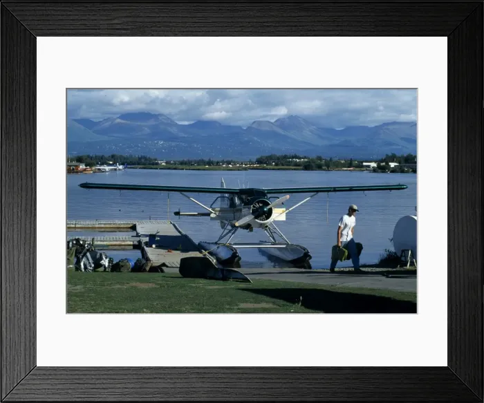 Framed Print : Float planes on Lake Hood Framed Print : Float planes on Lake Hood