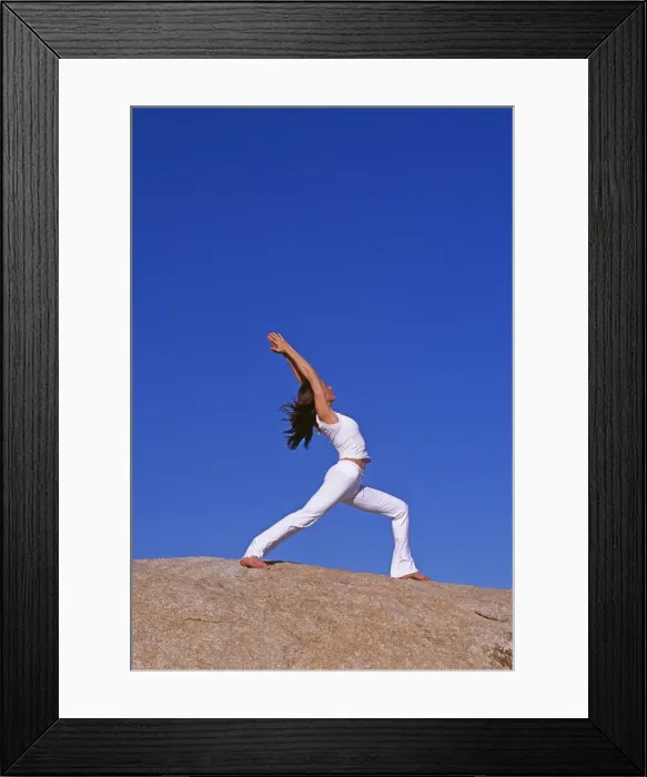 Framed Print : Yoga in the Joshua Tree National Park Framed Print : Yoga in the Joshua Tree National Park