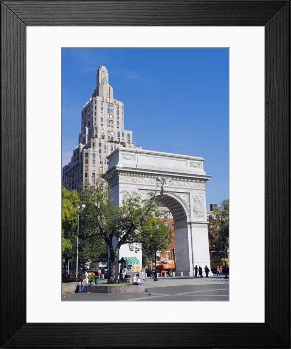 Framed Print : The Washington Arch stands at the north side of Washington Framed Print : The Washington Arch stands at the north side of Washington