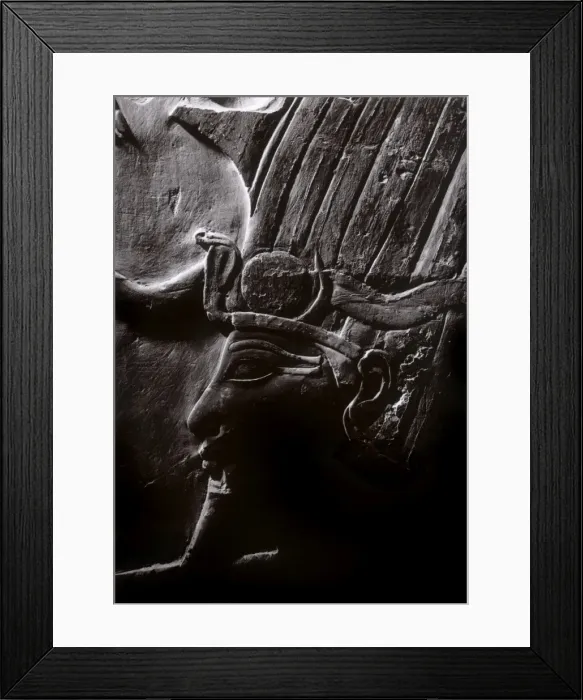 Framed Print : Carved relief of a Pharaoh, Egypt Framed Print : Carved relief of a Pharaoh, Egypt