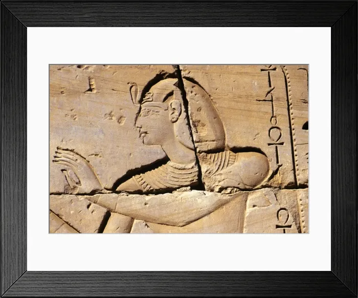 Framed Print : Carving of Pharoah on entrance pylon to Temple of Karnak Framed Print : Carving of Pharoah on entrance pylon to Temple of Karnak
