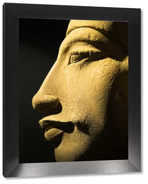 A bust of the 18th dynasty pharoah Akhenaten