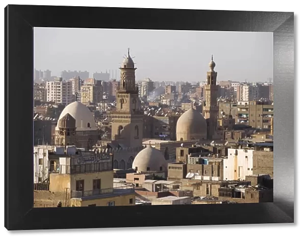 View across the rooftops of Islamic Cairo, Egypt