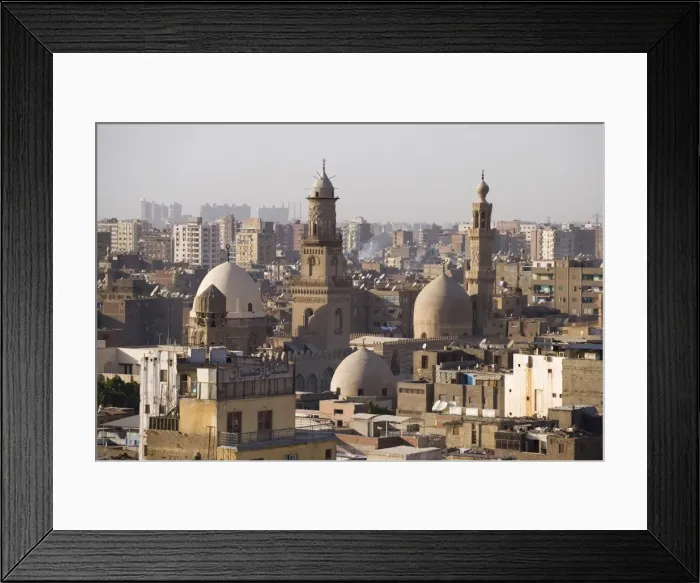 Framed Print : View across the rooftops of Islamic Cairo, Egypt Framed Print : View across the rooftops of Islamic Cairo, Egypt