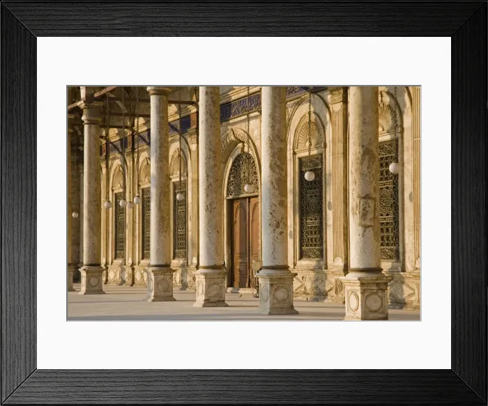 Framed Print : The entrance to the Ottoman style mosque of Mohammed Framed Print : The entrance to the Ottoman style mosque of Mohammed