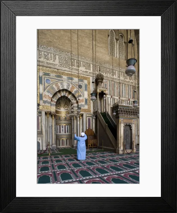 Framed Print : The minbar and mirhab of Sultan Hassan Mosque Framed Print : The minbar and mirhab of Sultan Hassan Mosque