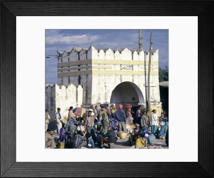 Framed Print : The impressive Shewa Gate is one of the seven entrances Framed Print : The impressive Shewa Gate is one of the seven entrances