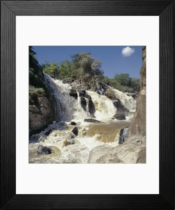 Framed Print : The dramatic Awash Falls are situated in the Awash National Park Framed Print : The dramatic Awash Falls are situated in the Awash National Park