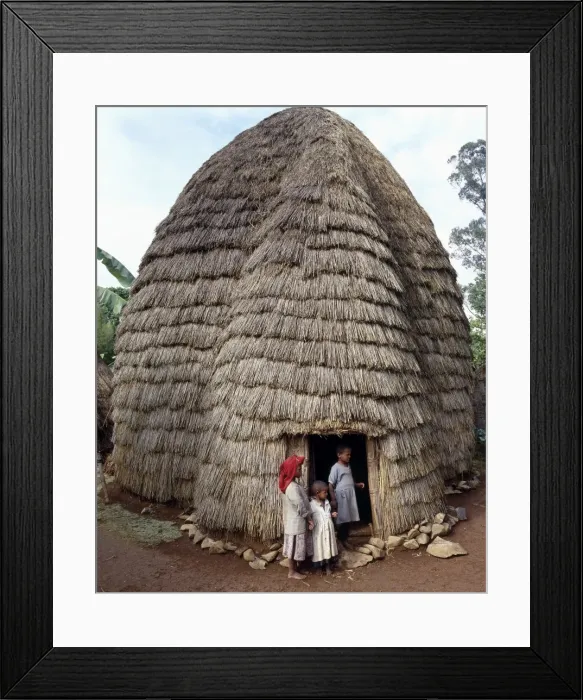 Framed Print : The Dorze people living in highlands west of the Abyssinian Framed Print : The Dorze people living in highlands west of the Abyssinian
