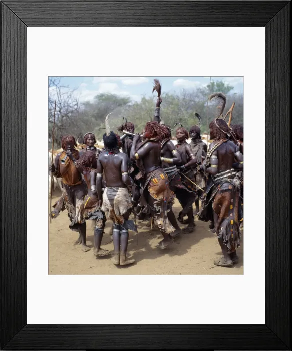 Framed Print : Hamar women dance Framed Print : Hamar women dance