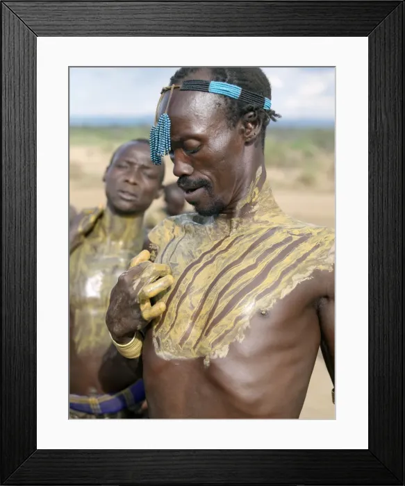 Framed Print : The Karo excel in body art Framed Print : The Karo excel in body art