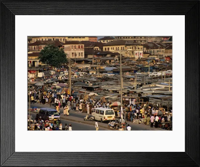 Framed Print : Ghana, Ashanti region, Kumasi