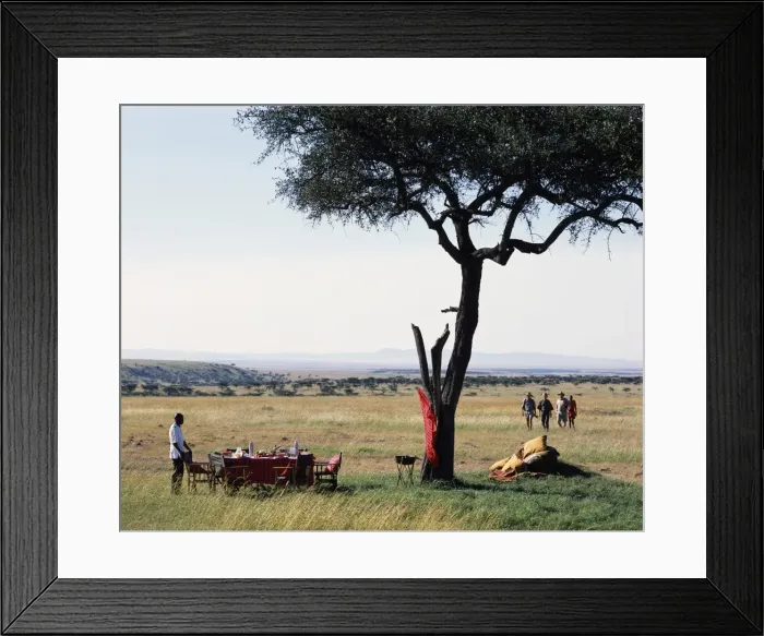 Framed Print : At the end of an early morning game walk Framed Print : At the end of an early morning game walk