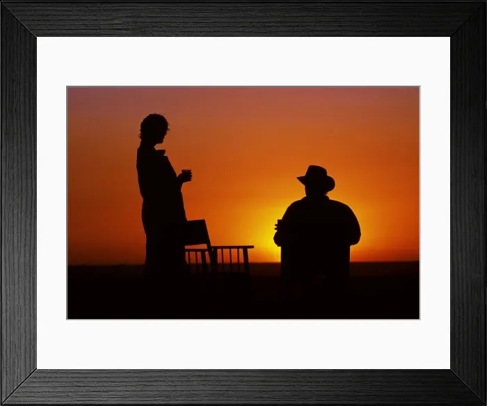 Framed Print : Sundowners in the Mara for guests on safari