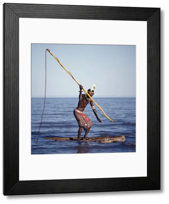 Framed Print : The Turkana spear-fish in the shallow waters of Lake Turkana Framed Print : The Turkana spear-fish in the shallow waters of Lake Turkana