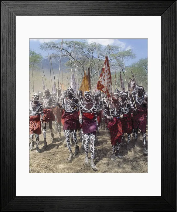 Framed Print : During an eunoto ceremony when Msai warriors become junior elders Framed Print : During an eunoto ceremony when Msai warriors become junior elders