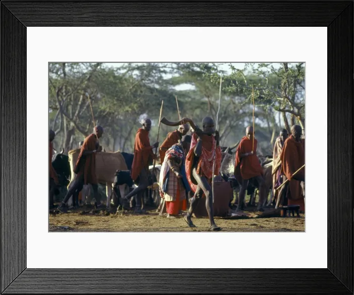 Framed Print : One of the most important Msai ceremonies is Framed Print : One of the most important Msai ceremonies is