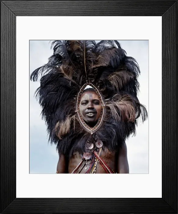 Framed Print : A Msai warrior Framed Print : A Msai warrior