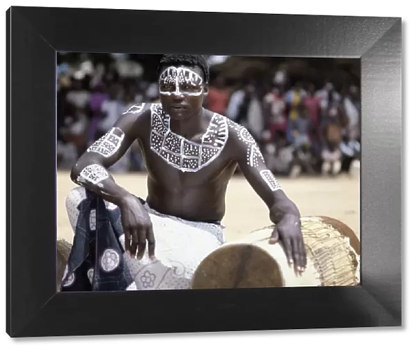 A Pokomo drummer from the Tana River district of Kenya