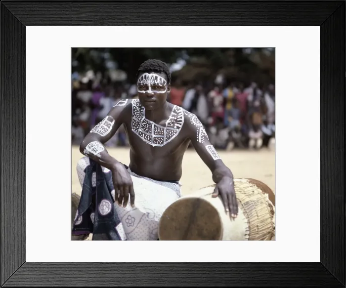 Framed Print : A Pokomo drummer from the Tana River district of Kenya Framed Print : A Pokomo drummer from the Tana River district of Kenya