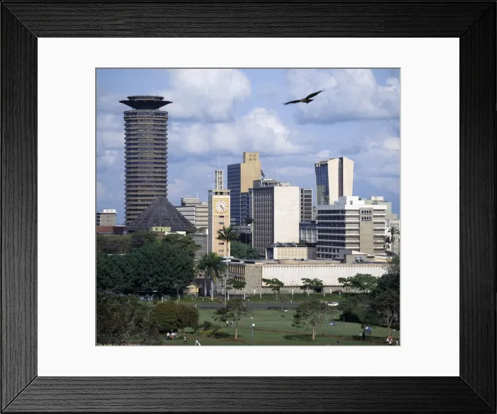 Framed Print : The Nairobi city skyline with Kenyas Parliament Framed Print : The Nairobi city skyline with Kenyas Parliament