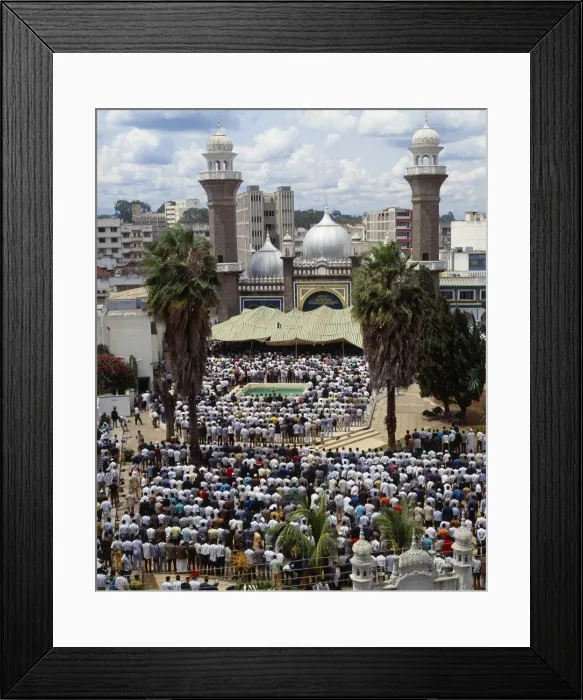 Framed Print : The Jamia Mosque in the centre of Nairobi during Friday prayers Framed Print : The Jamia Mosque in the centre of Nairobi during Friday prayers