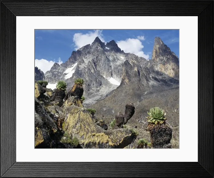 Framed Print : Mount Kenya is Africas second highest snow-capped mountain Framed Print : Mount Kenya is Africas second highest snow-capped mountain