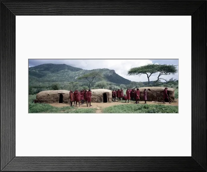 Framed Print : A group of Msai warriors Framed Print : A group of Msai warriors